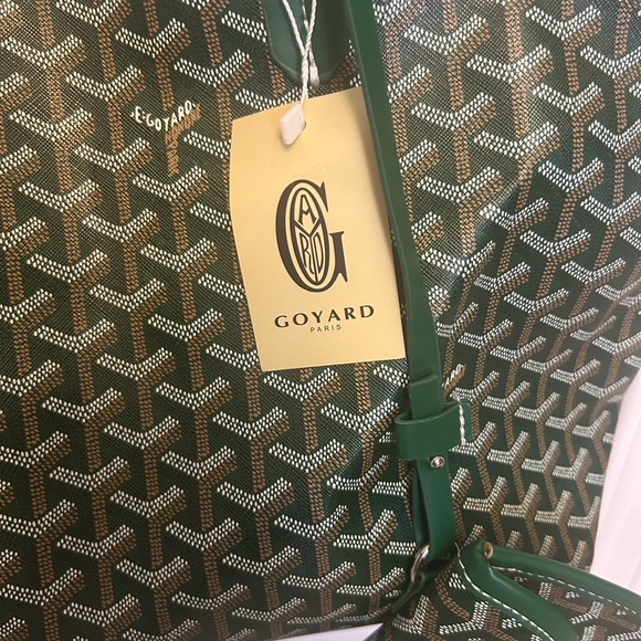 Green Patterned Tote Bag - Picture 2 of 6